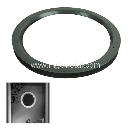 Customized Round Vision Lite Frame Dia 800mm Circular Vision Panels For Hospital Doors Supplier